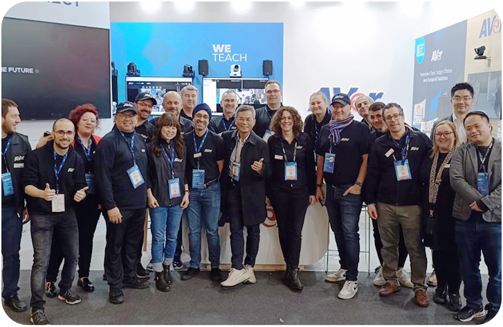 AVer team at booth